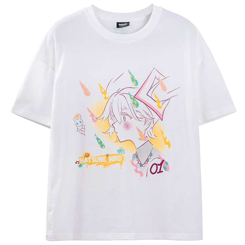 Official Licensed Hatsune Miku Electro-Wave Invasion Oversized Short Sleeve T-Shirt – Crew Neck - Image 6