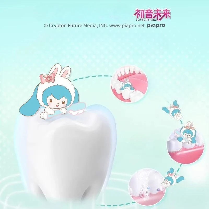 Official Hatsune Miku Little Bunny Miku Adult Manual Toothbrush with Cloud-Soft Fine Bristles - Image 6