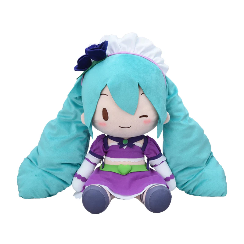 Official Hatsune Miku Γ LOVE AND BERRY Sparkly Purple fufu LL Plush - Image 5