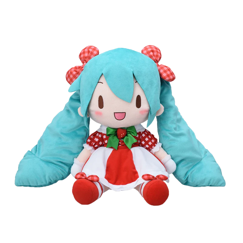 Official Hatsune Miku Γ LOVE AND BERRY Strawberry fufu LL Plush - Image 5