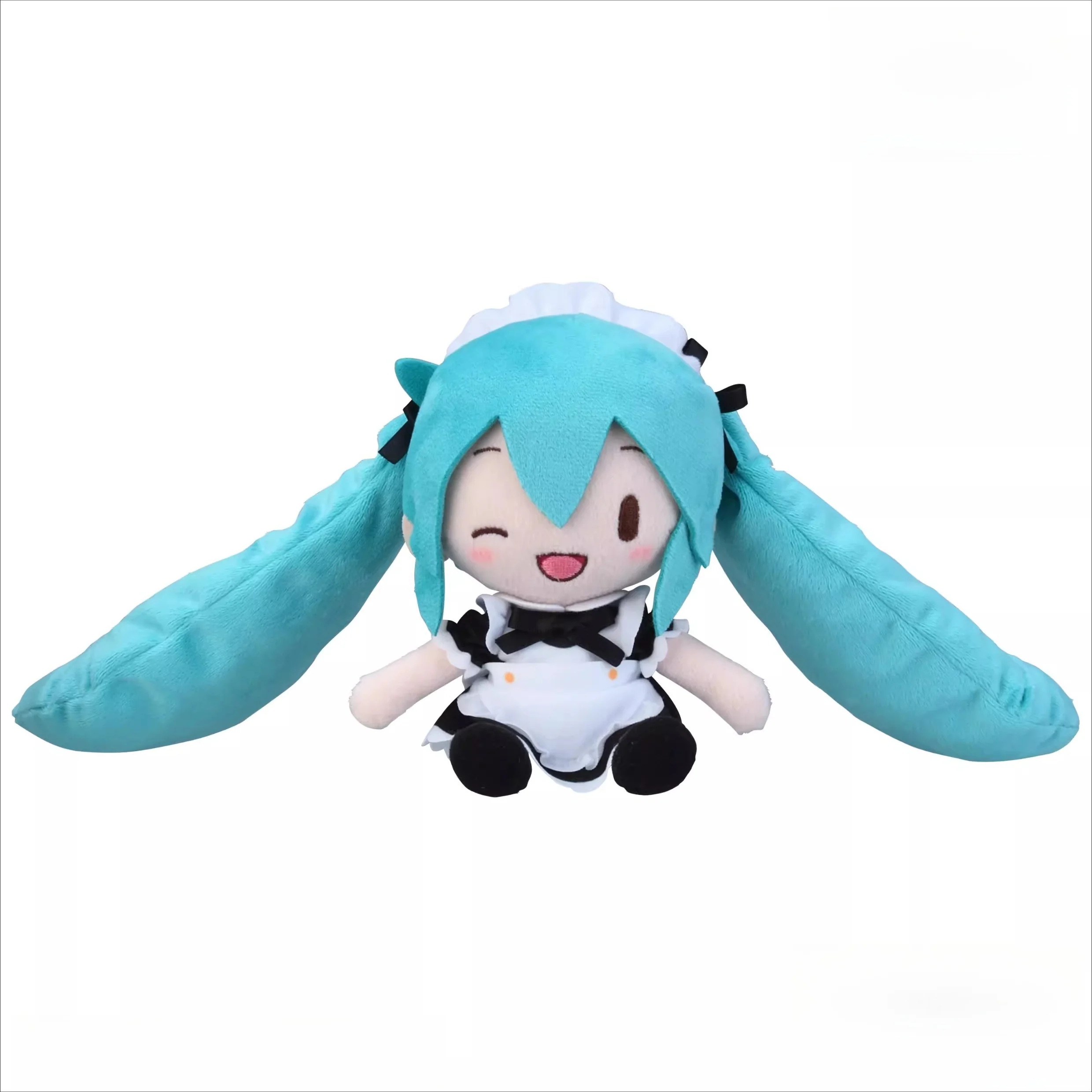 Official Licensed Hatsune Miku Maid Outfit  – 16cm Small Plush Toy