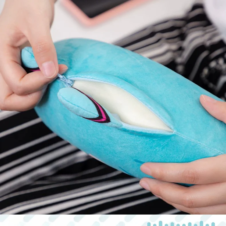 Official Hatsune Miku Memory Foam U-Shaped Neck Pillow – Detachable, Perfect for Naps - Image 10