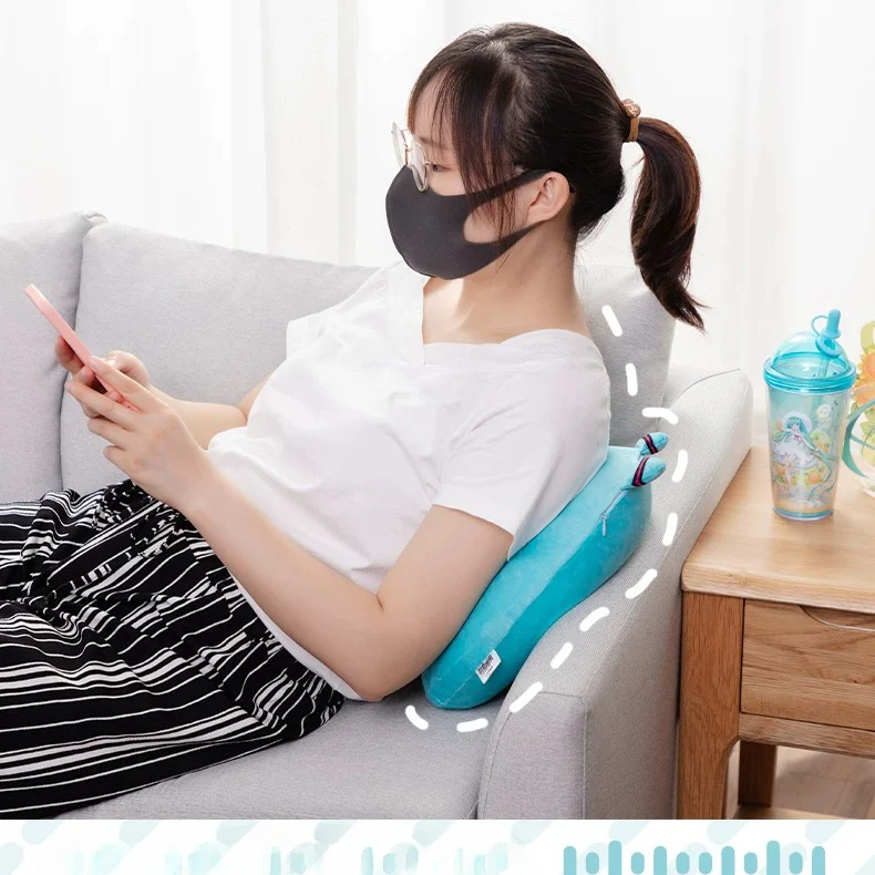 Official Hatsune Miku Memory Foam U-Shaped Neck Pillow – Detachable, Perfect for Naps - Image 11