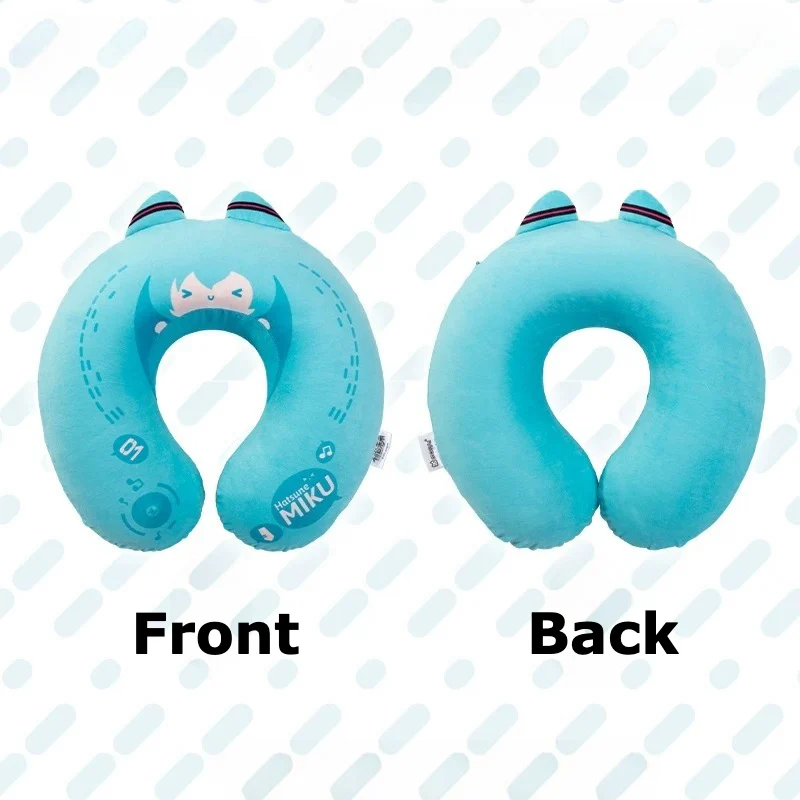 Official Hatsune Miku Memory Foam U-Shaped Neck Pillow – Detachable, Perfect for Naps - Image 5
