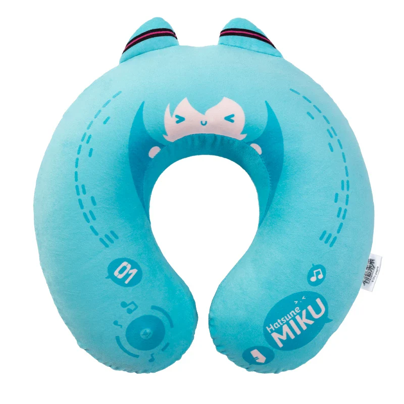 Official Hatsune Miku Memory Foam U-Shaped Neck Pillow – Detachable, Perfect for Naps - Image 6