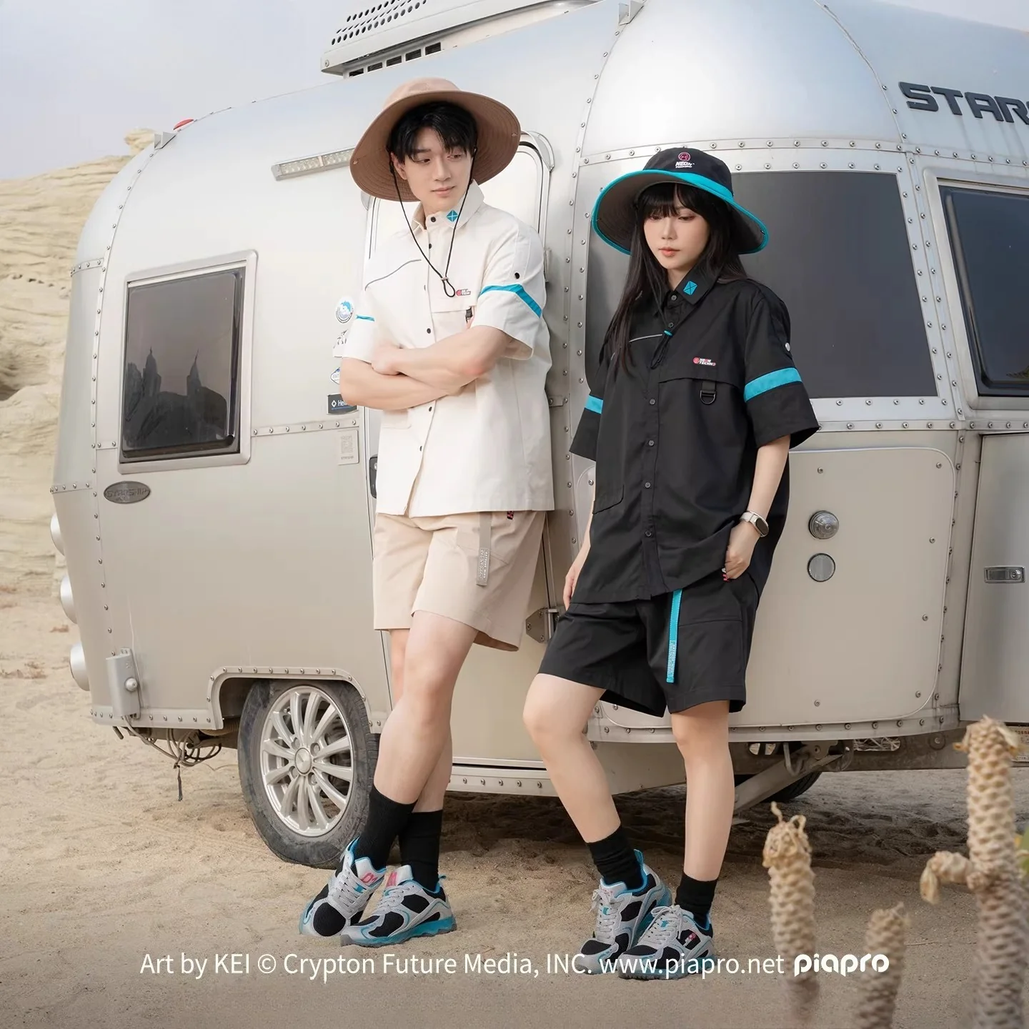 Official Hatsune Miku Neon EDM Bucket Hat, Sun Protection Outdoor Hiking Hat - Image 4