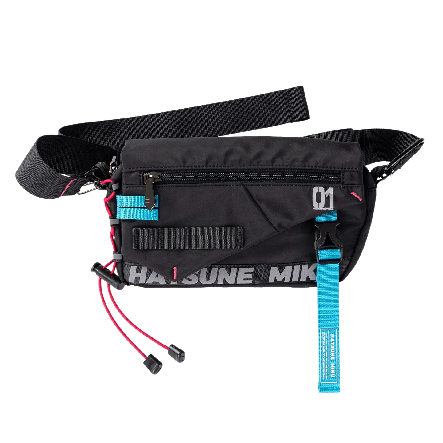 Official Hatsune Miku Neon EDM Sling Bag, Crossbody Chest Bag & Waist Pack - Image 9