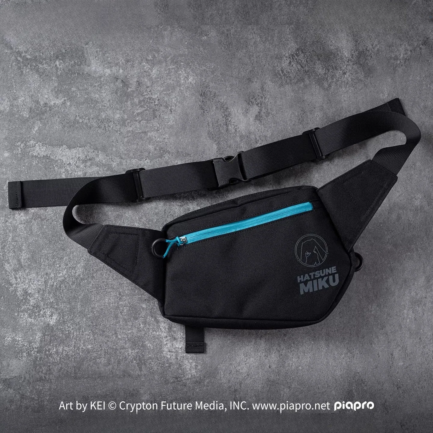 Official Hatsune Miku Neon EDM Sling Bag, Lightweight Crossbody Waist Pack for Outdoor, Casual & Commuting Use - Image 3