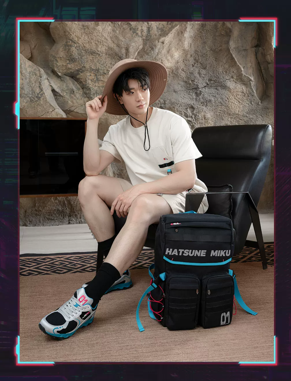 Official Hatsune Miku Neon Techwear Backpack, Large Capacity Multi-Purpose Backpack for Commuting & Travel - Image 10
