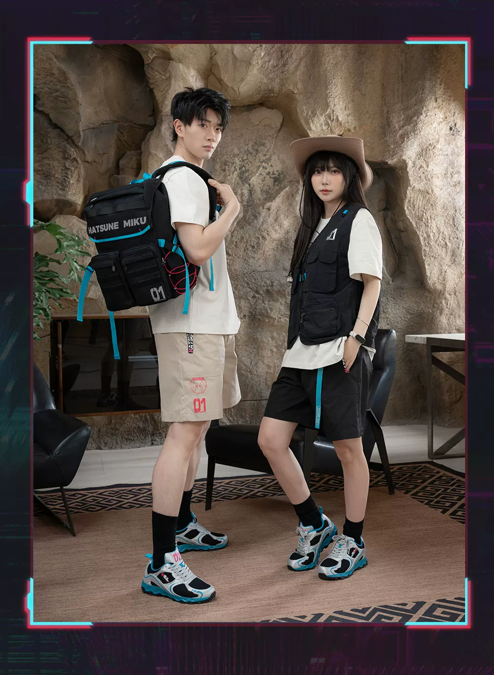 Official Hatsune Miku Neon Techwear Backpack, Large Capacity Multi-Purpose Backpack for Commuting & Travel - Image 11