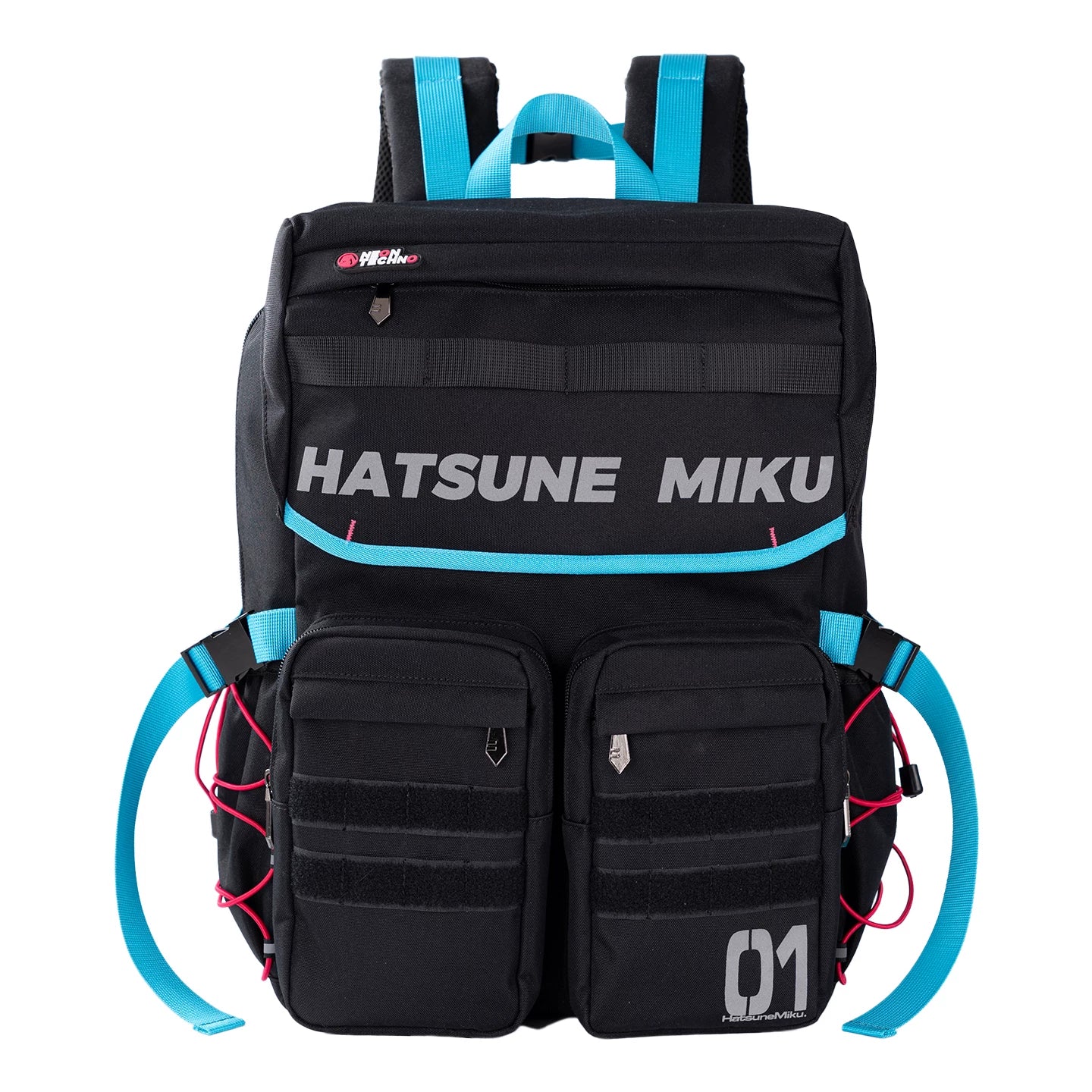 Official Hatsune Miku Neon Techwear Backpack, Large Capacity Multi-Purpose Backpack for Commuting & Travel - Image 5