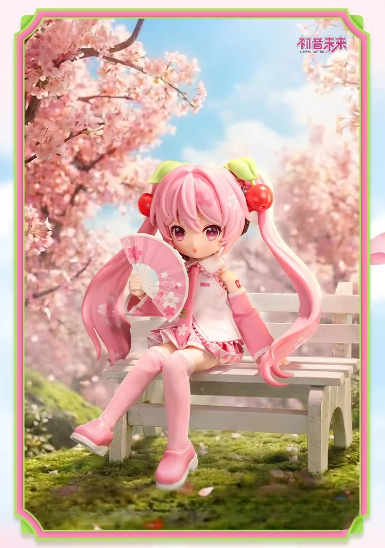 Official Hatsune Miku Qiyuji Series – Cherry Blossom Miku Articulated Collectible Figure - Image 8