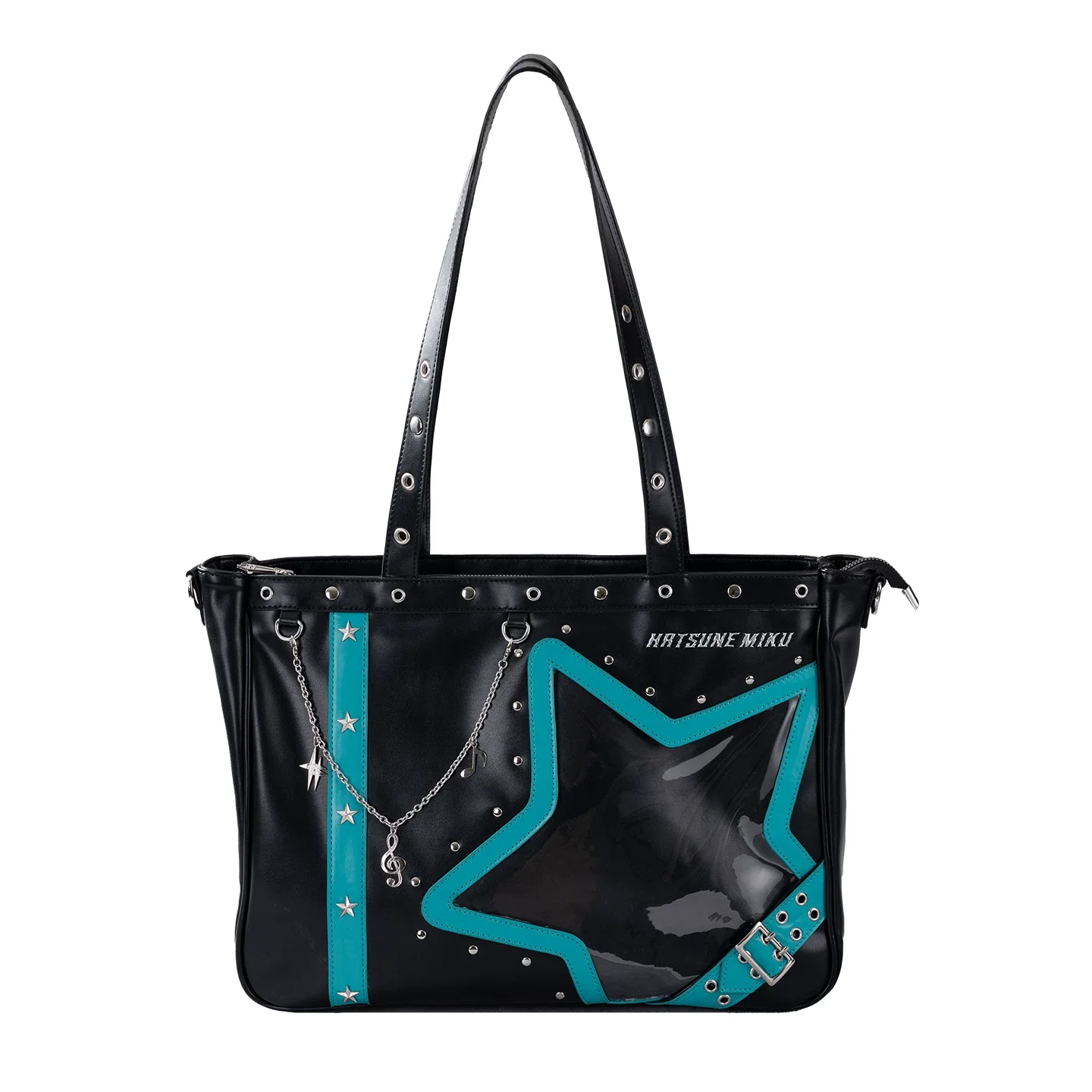 [Pre-Order, Ships Within 60 Days]Official Hatsune Miku Rock Future Large Capacity Ita Bag, Convertible Shoulder & Crossbody Bag - Image 6