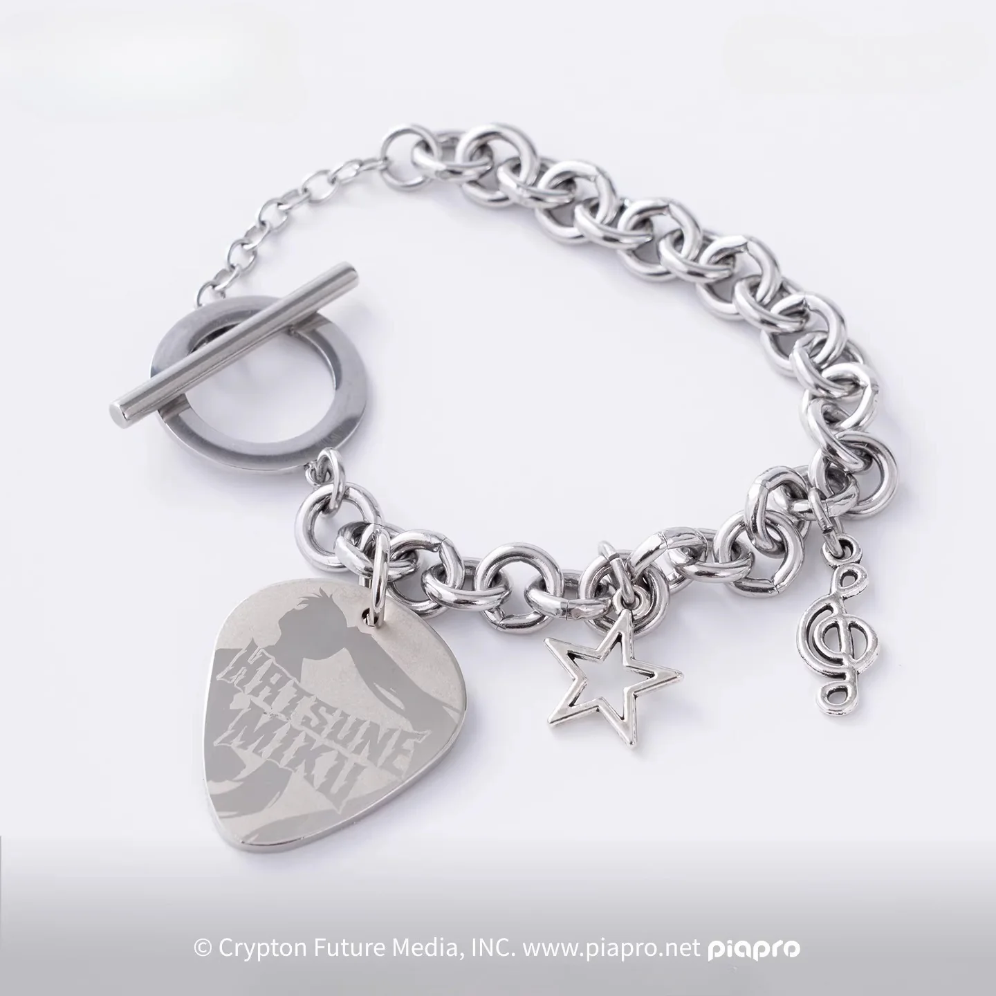 [Pre-Order, Ships Within 30 Days] Official Hatsune Miku Rock Future Vintage Metal Bracelet, Hip-Hop Inspired Wrist Accessory