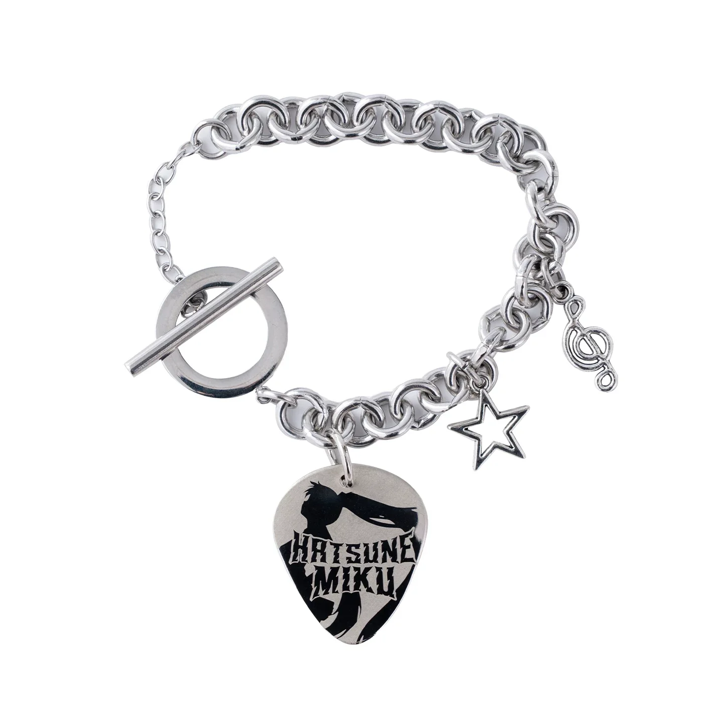 [Pre-Order, Ships Within 30 Days] Official Hatsune Miku Rock Future Vintage Metal Bracelet, Hip-Hop Inspired Wrist Accessory - Image 5