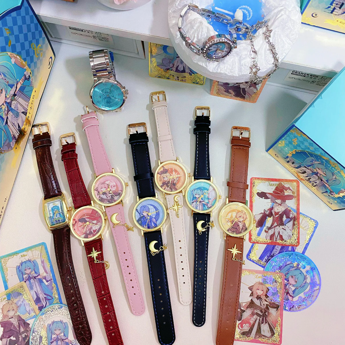Officially Licensed Hatsune Miku Starry Moon Knight Series Watch Blind Box - Random Box or Opened & Confirmed Style - Image 4