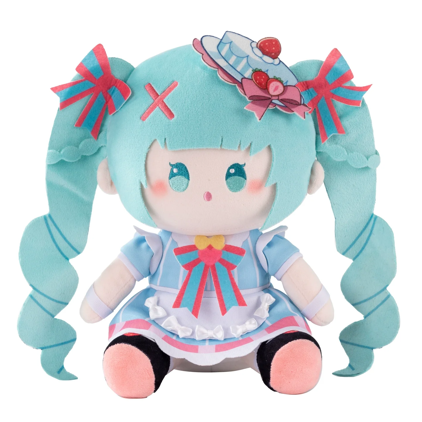 Official Licensed Hatsune Miku Sweet Interlaced Series Sitting β 25cm Medium Plush Toy
