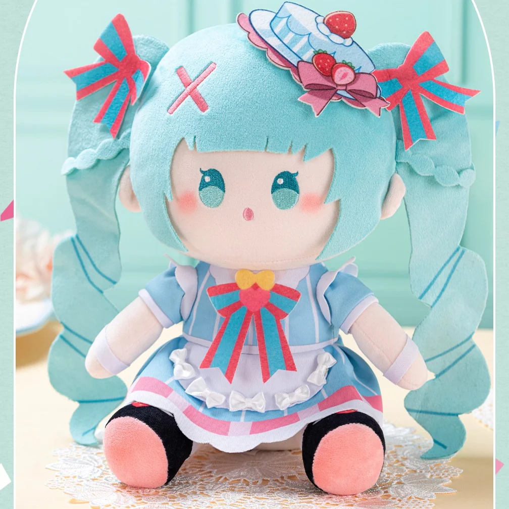 Official Licensed Hatsune Miku Sweet Interlaced Series Sitting β 25cm Medium Plush Toy - Image 2