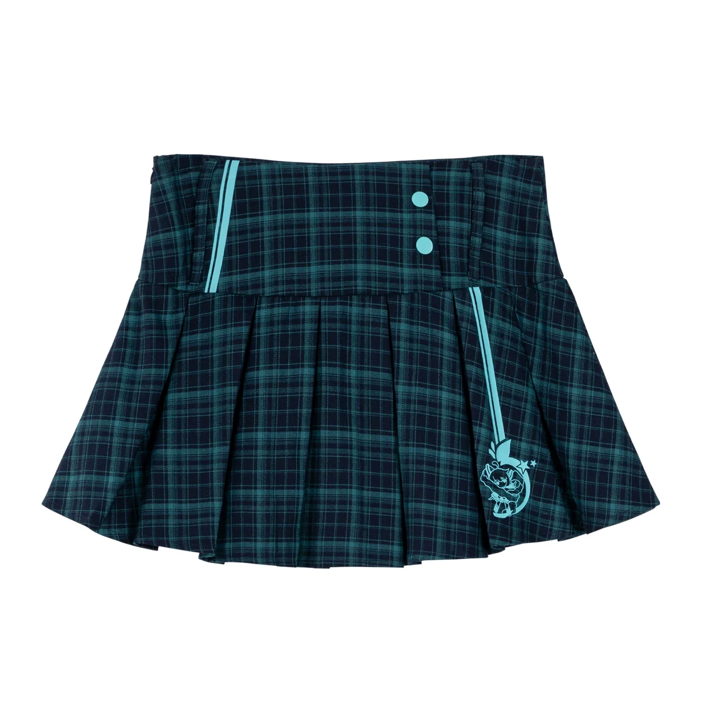 Official Hatsune Miku Y2K Ice Candy High-Waisted Pleated Mini Skirt β Slim Fit Streetwear Skort - Image 6