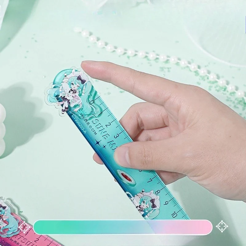 Official Licensed Hatsune Miku 15cm Plastic Ruler – Drawing & Measuring Tool, Metric Scale (cm) - Image 4