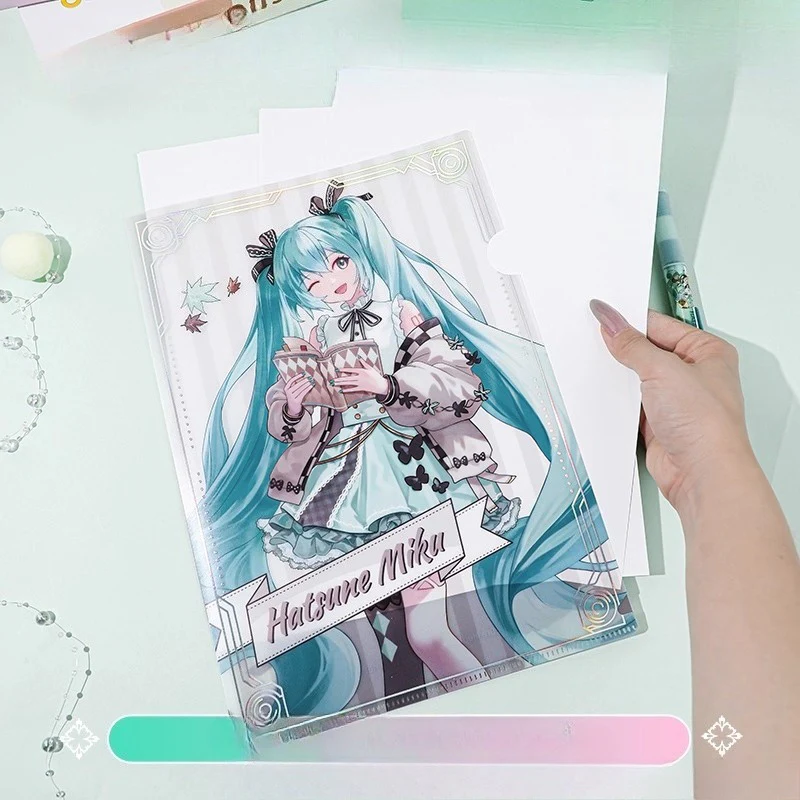 Official Licensed Hatsune Miku A4 L-Shaped File Folder – Document Storage Sleeve (Style A + Style B) - Image 4