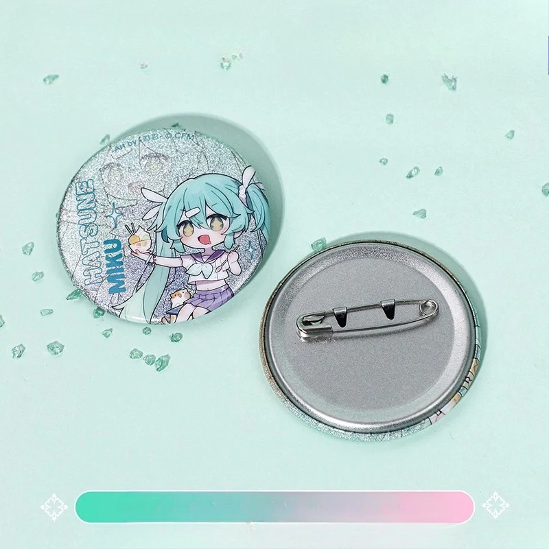 Official Licensed Hatsune Miku Black Retractable Gel Pen Set – 0.5mm, Includes 1 Pen + 3 Badge Pins - Image 5