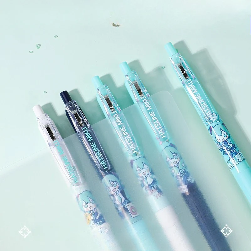 Official Licensed Hatsune Miku Blind Box Black Gel Pen Set – 0.5mm, Pack of 6 - Image 3