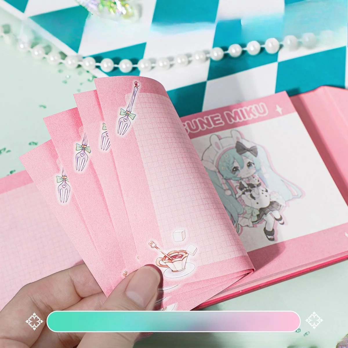 Official Licensed Hatsune Miku Pocket Leather Notebook – Sweet Fairy Tale Series - Image 4