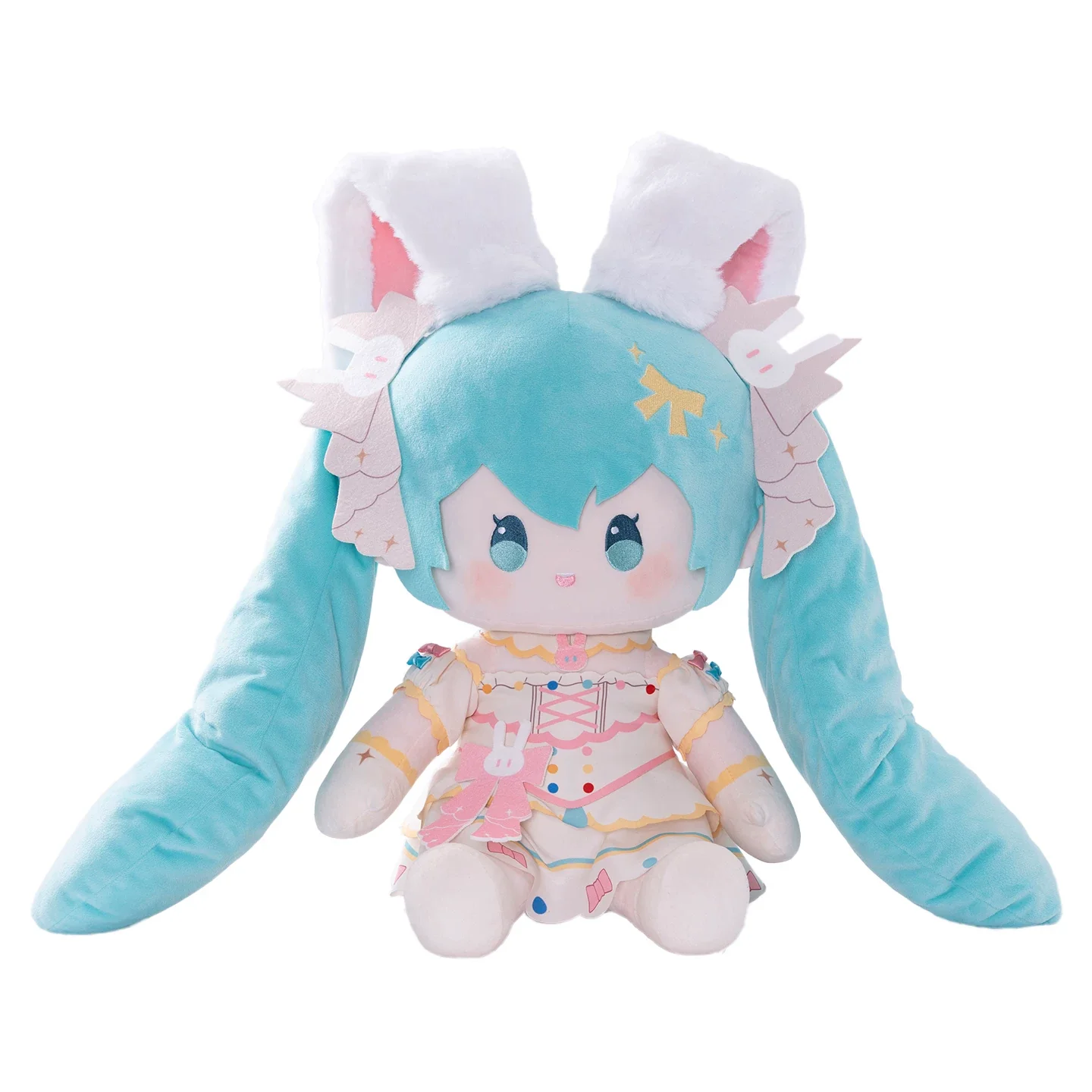 Official Moeyu Hatsune Miku Sweet Dream Miku Plush Sitting Doll Ornament, Miku Stuffed Toy Peripheral Gift, 40cm in Height - Image 5