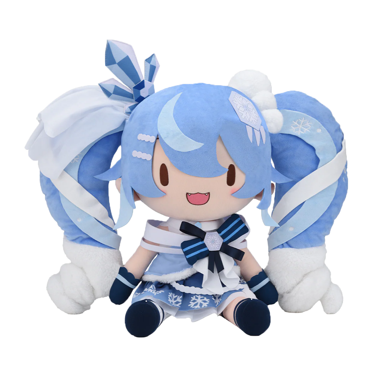 Official SEGA VOCALOID Hatsune Miku Snow Miku 2025 Jumbo Fufu Plush Doll - Image 5