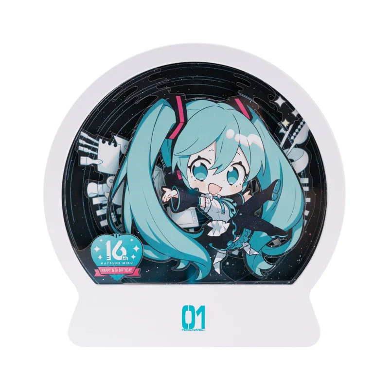 Officially Licensed Hatsune Miku 16th Anniversary Paper Cut Lamp - Image 7