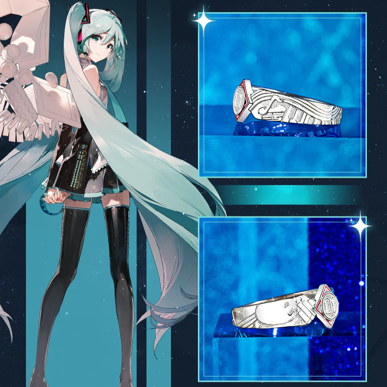 Officially Licensed Hatsune Miku 16th Anniversary Ring - Image 4