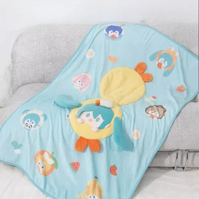 Officially Licensed Hatsune Miku 2-in-1 Plush Pillow & Blanket – Authentic Merchandise - Image 3
