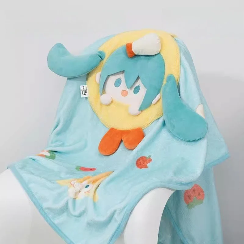 Officially Licensed Hatsune Miku 2-in-1 Plush Pillow & Blanket – Authentic Merchandise - Image 4