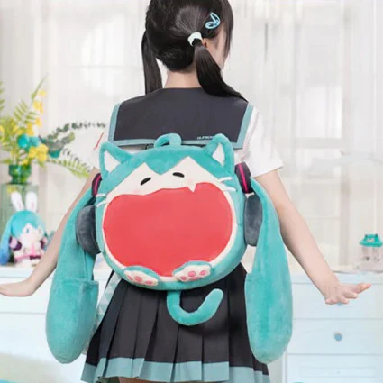 Officially Licensed Hatsune Miku 2024 NYANYA Special Edition Cat Paw Plush Itabag - Image 3