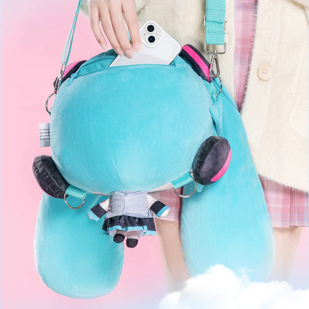 Officially Licensed Hatsune Miku Big Head Doll Bag - Image 4
