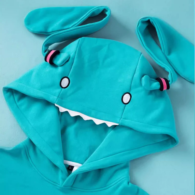 Official Licensed Hatsune Miku Bite-Style Graphic Oversized Hooded Hoodie – Ita Style - Image 4
