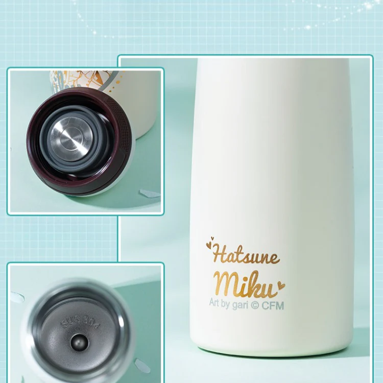 Officially Licensed Hatsune Miku Chocolate Heart Thermal Bottle - Image 4