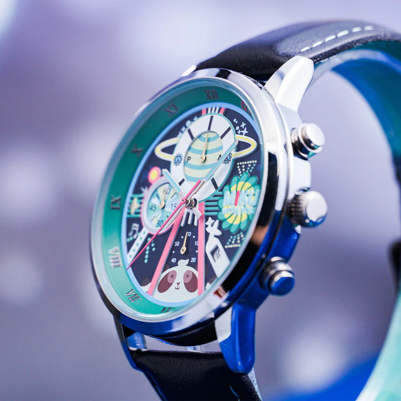 Officially Licensed Hatsune Miku Colorful Planet 6-Hand Quartz Watch - Image 2