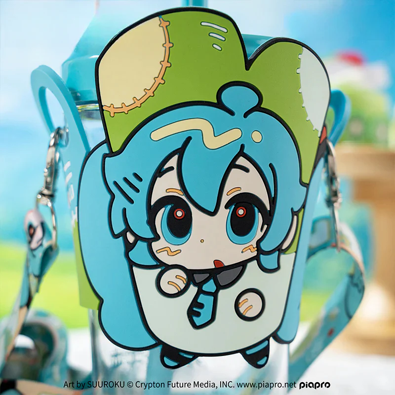 Officially Licensed Hatsune Miku Cute Straw Water Bottle - Image 2
