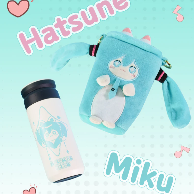 Officially Licensed Hatsune Miku Cute Thermal Bottle – Optional Sleeve Included - Image 4