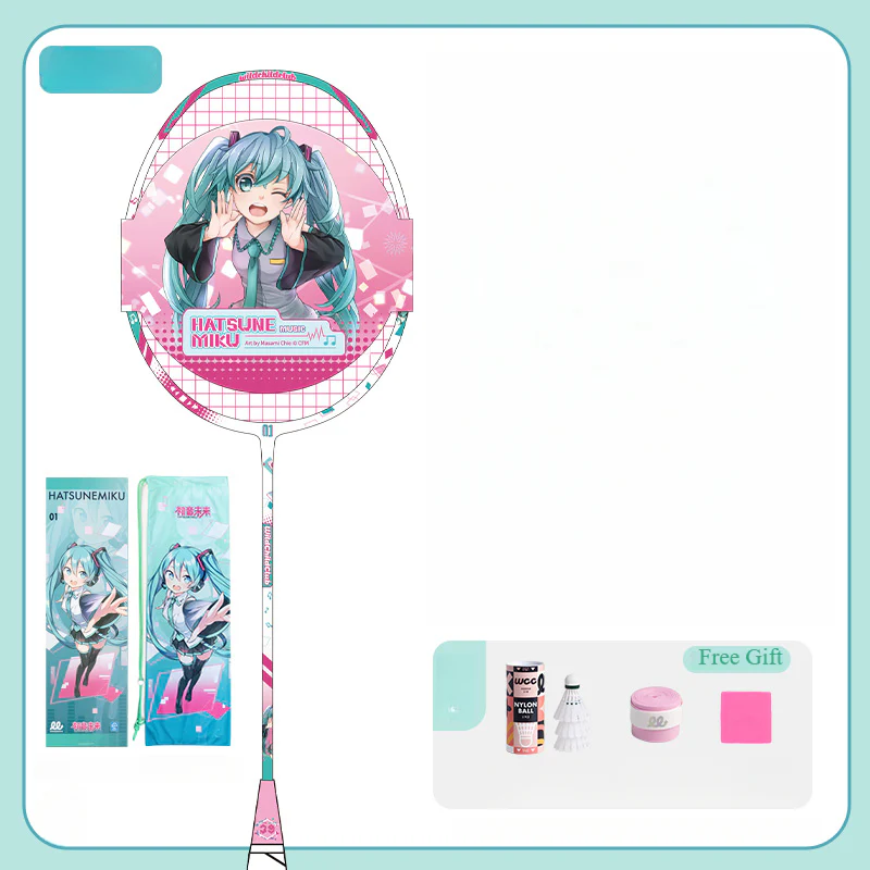 Officially Licensed Hatsune Miku Full Carbon Badminton Racket - Image 12