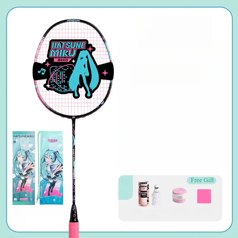 Officially Licensed Hatsune Miku Full Carbon Badminton Racket - Image 15