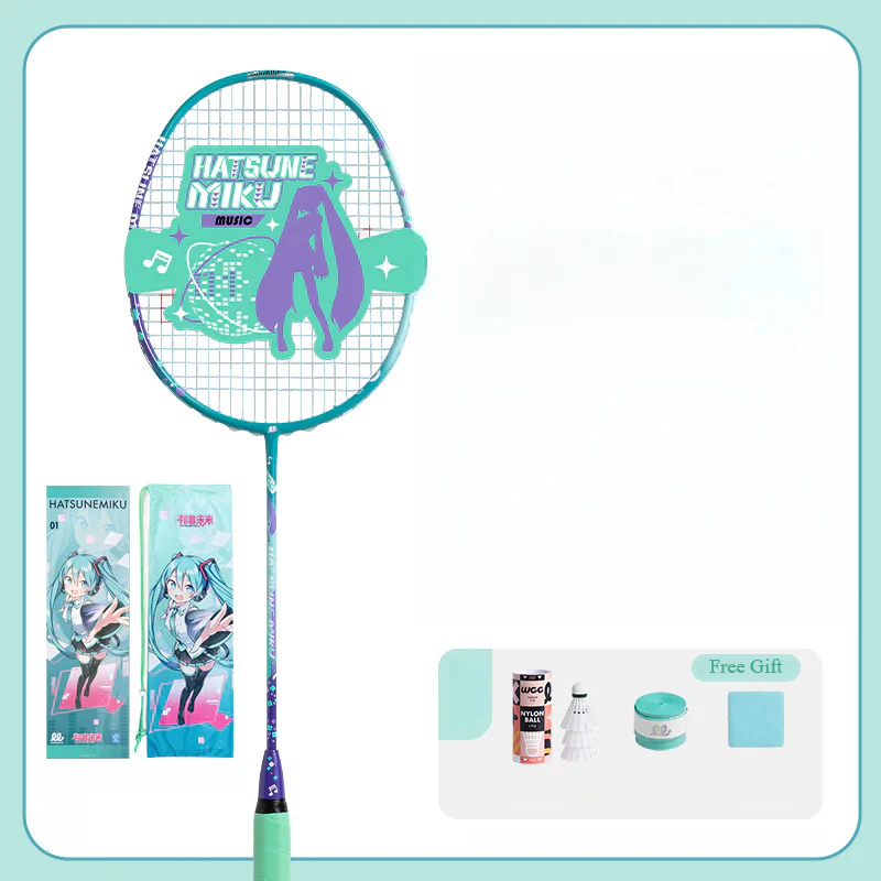 Officially Licensed Hatsune Miku Full Carbon Badminton Racket - Image 16