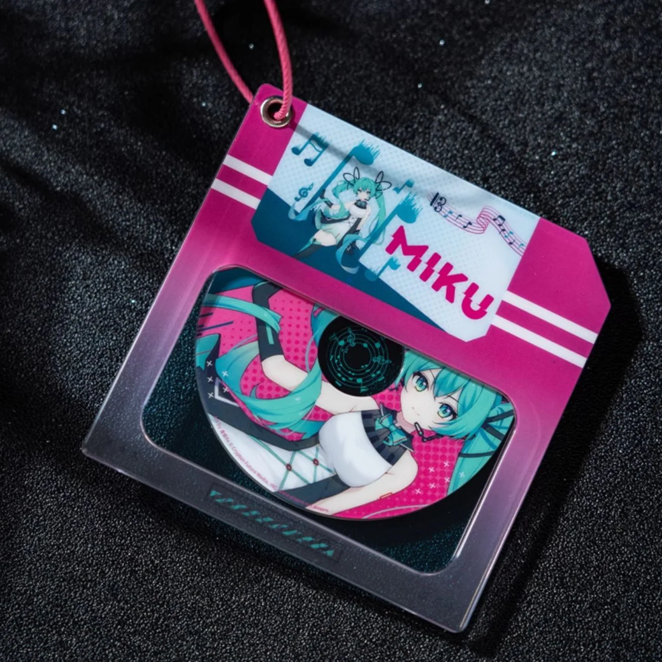 Officially Licensed Hatsune Miku Geometric Mirage Acrylic Keychain Charm - Image 2
