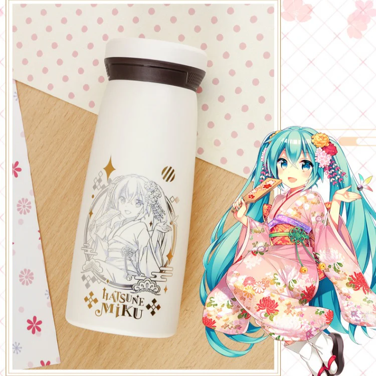 Officially Licensed Hatsune Miku Kimono Style Thermal Bottle - Image 4