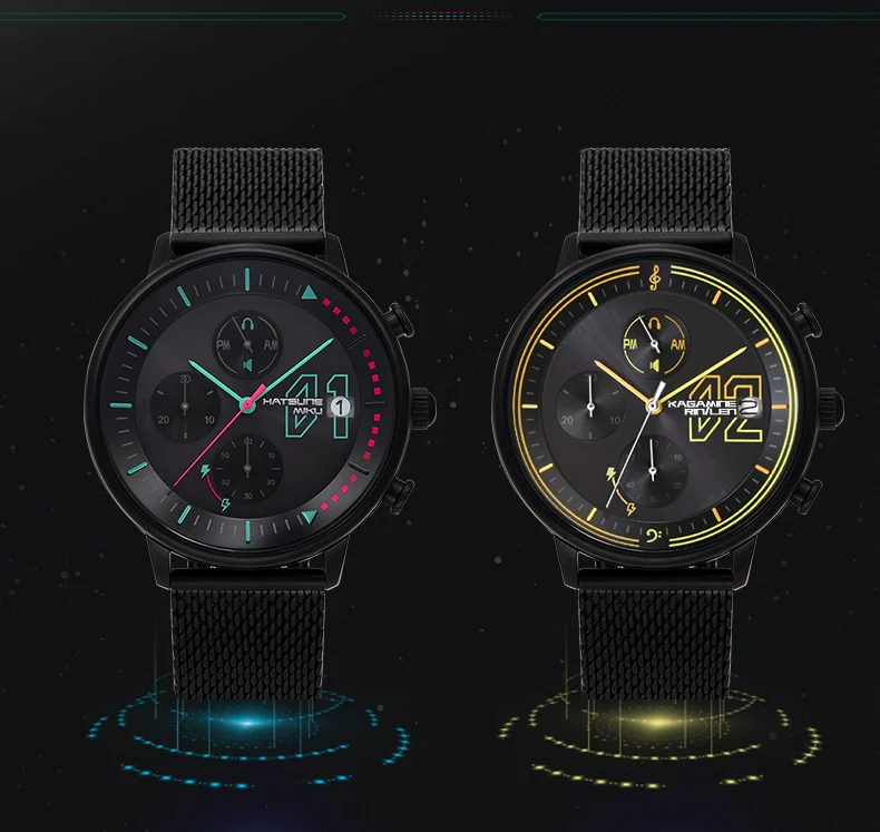 Officially Licensed Hatsune Miku Light & Shadow Concerto Solar-Powered Watch - Image 7