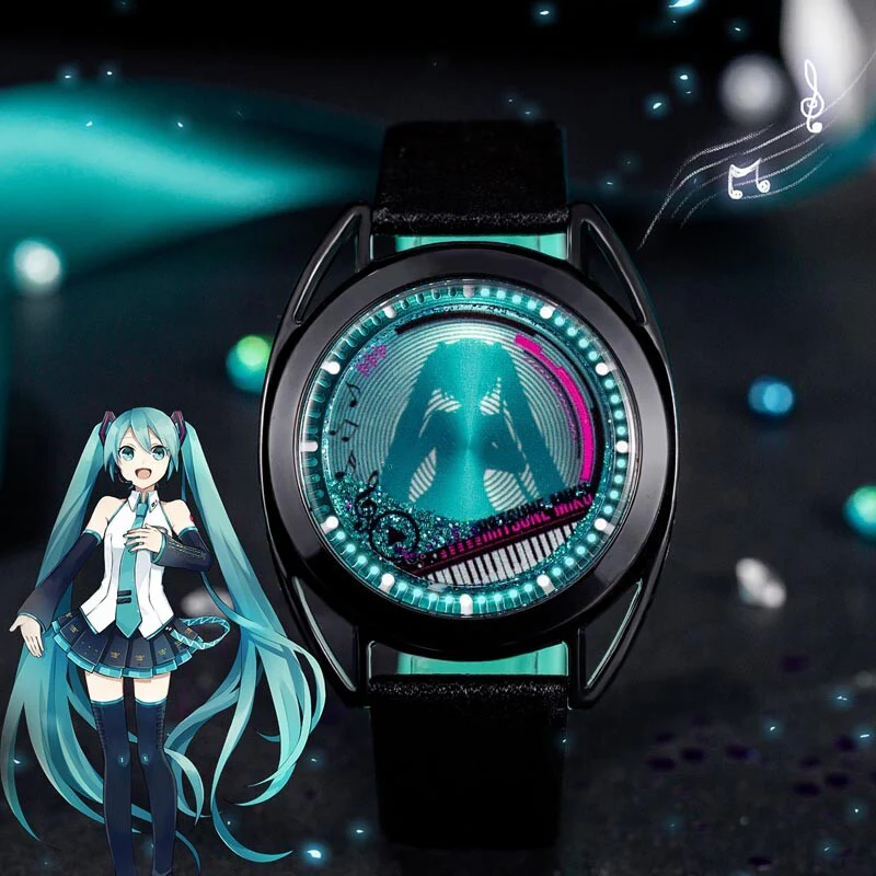 Officially Licensed Hatsune Miku Liquid Glitter Flow Watch