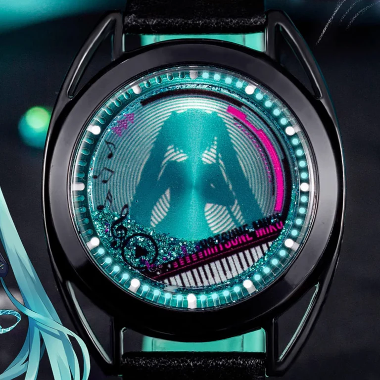 Officially Licensed Hatsune Miku Liquid Glitter Flow Watch - Image 3