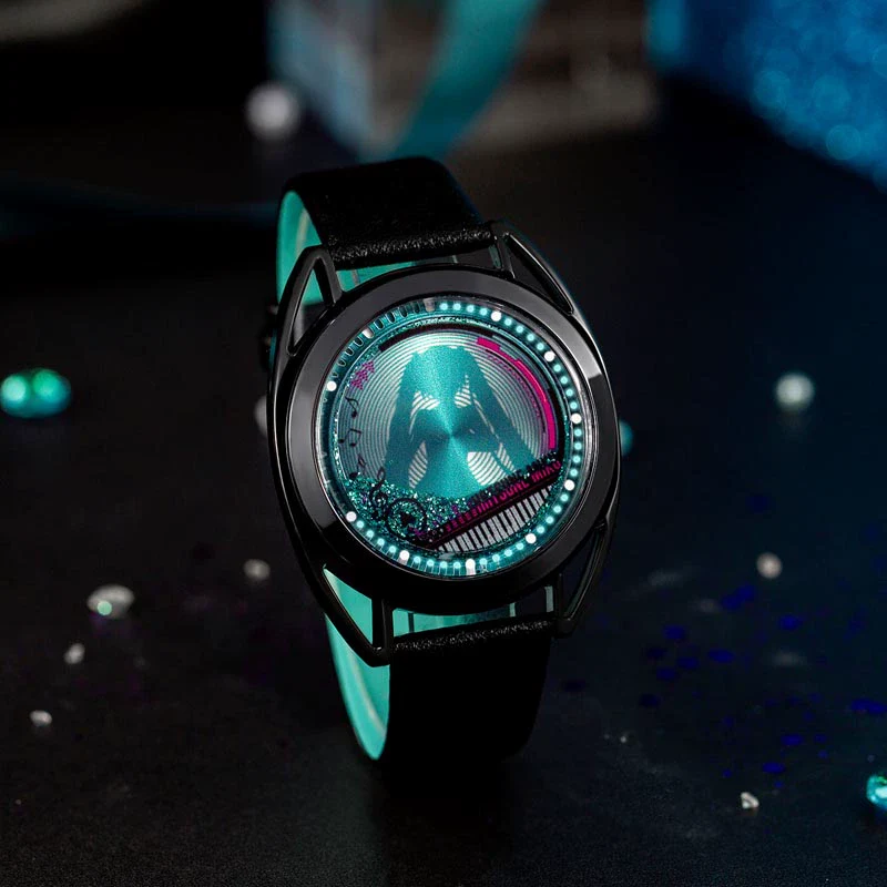 Officially Licensed Hatsune Miku Liquid Glitter Flow Watch - Image 4